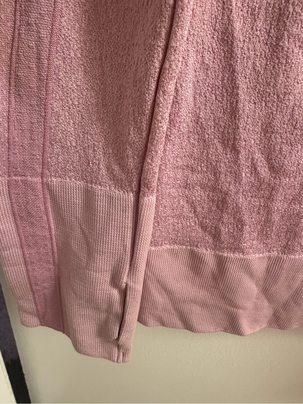 Under Armour Pink Cowl Neck Drawstring Knit Pullover Sweatshirt Size S - Picture 4 of 11
